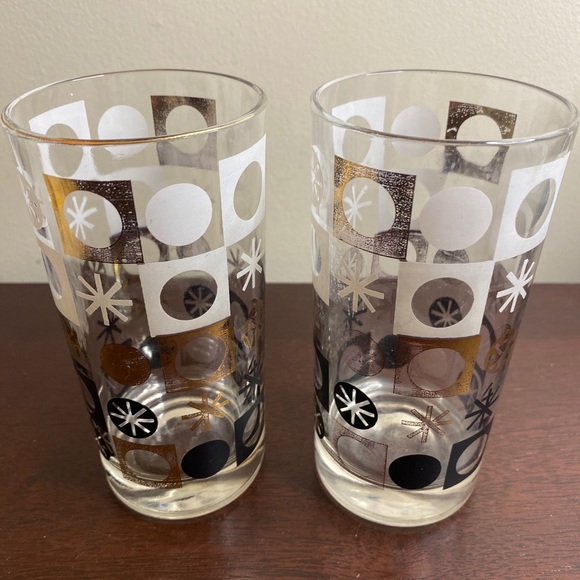 no brand Dining Black Gold 96s Mid Century Modern Bar Cocktail